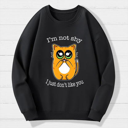 Not Shy Geek Cotton Sweatshirt