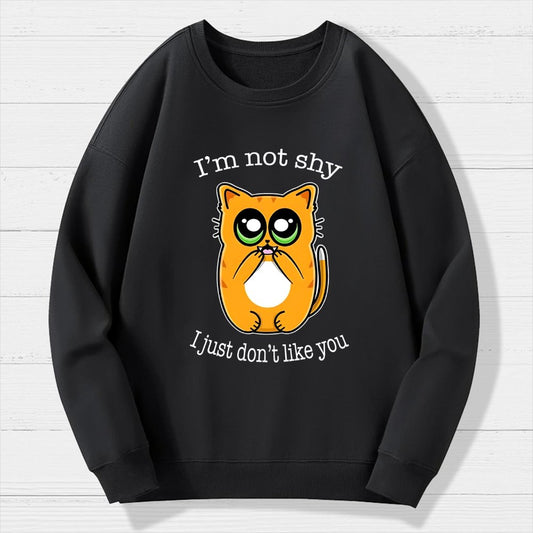 Not Shy Geek Cotton Sweatshirt
