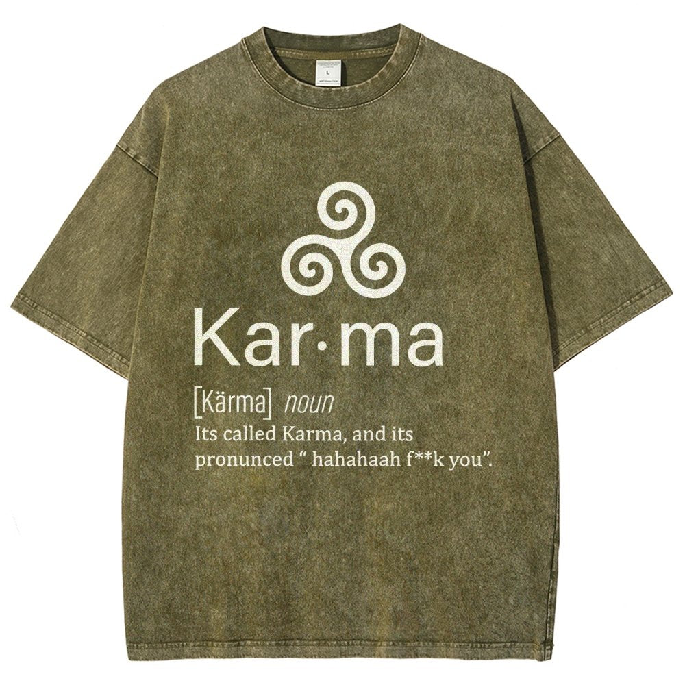 Karma definition Vintage Distressed T-shirt