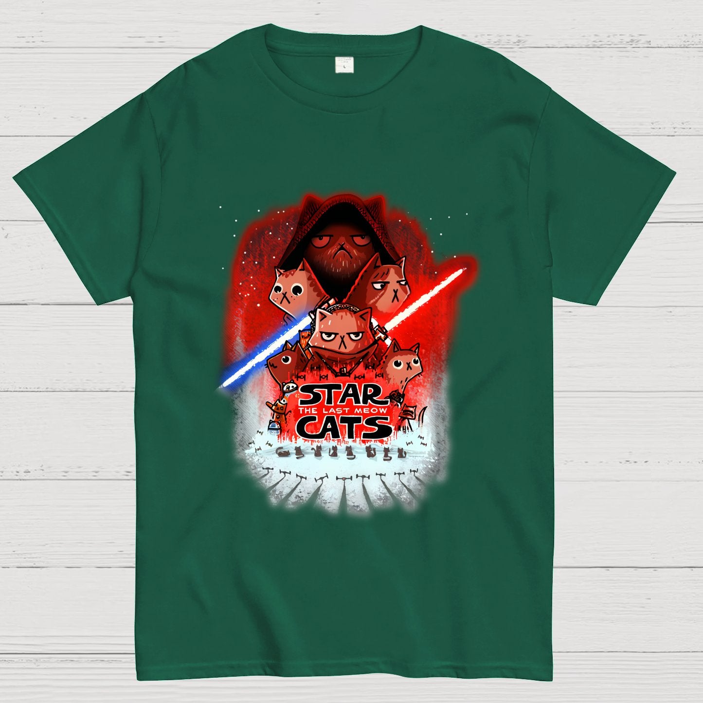 Star Cats The Last Meow Geek T-Shirt