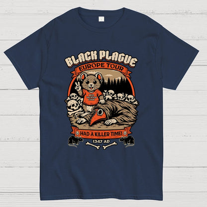 Black Plague Vacation Rat Geek T-Shirt