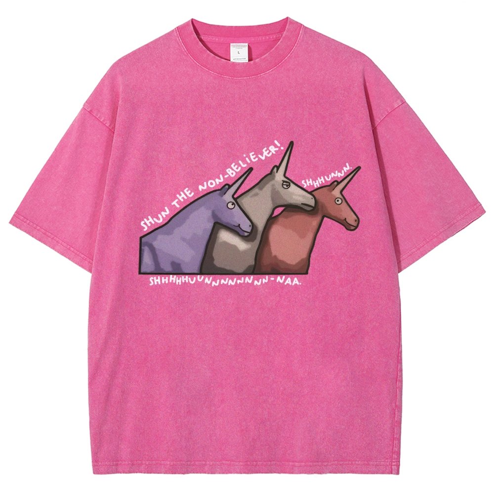 Shun the Non-Believer   Vintage Distressed T-shirt