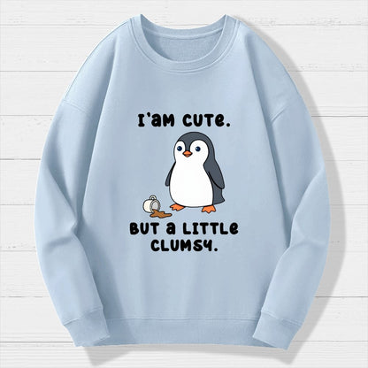 Little Clumsy Geek Cotton Sweatshirt