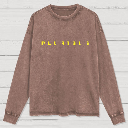 Pluribus Mysterious Creature Minimal Washed Long Sleeve Tee