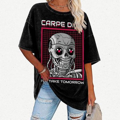 Rise Of The Cute Machine Vintage Distressed T-shirt