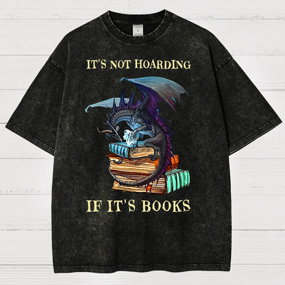 It's Not Hoarding If It's Books Vintage Distressed T-shirt