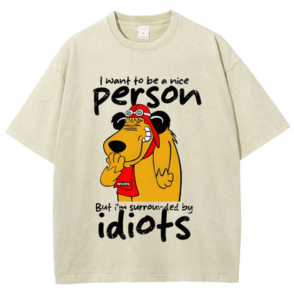 Sourronded by idiots Vintage Distressed T-shirt