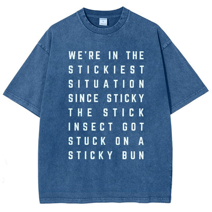 Sticky Situation Vintage Distressed T-shirt