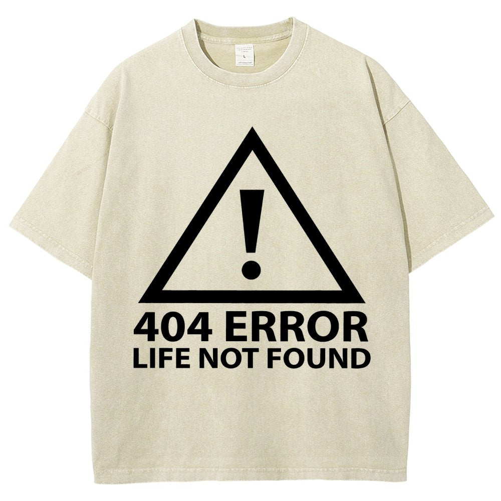 404 Error Life Not Found Vintage Distressed T-shirt