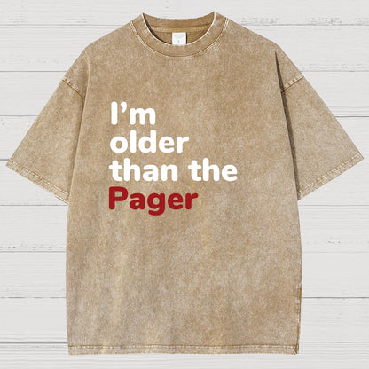 I'm Older Than The Pager Vintage Distressed T-shirt
