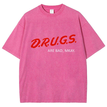 Drugs are Bad Vintage Distressed T-shirt