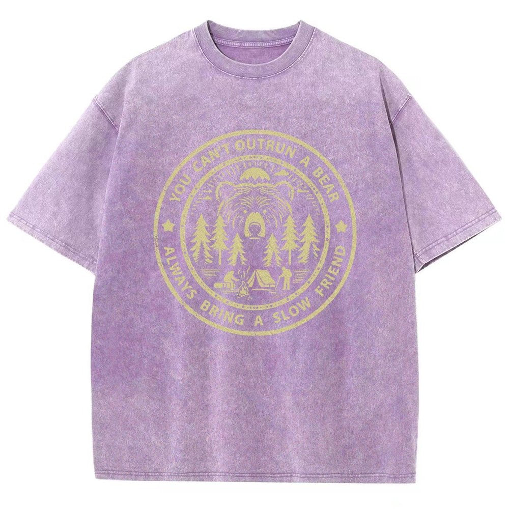 You Can't Outrun A Bear Vintage Distressed T-shirt