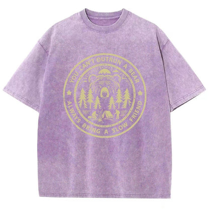 You Can't Outrun A Bear Vintage Distressed T-shirt
