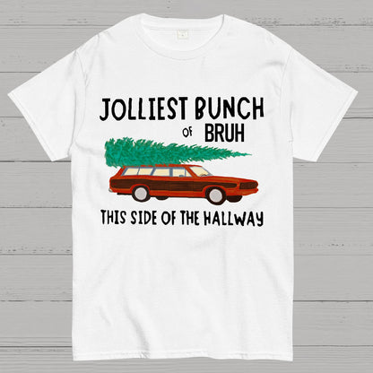 Jolliest Bunch of Bruh Christmas Geek T-Shirt