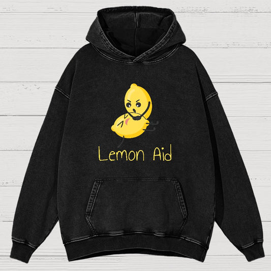 Funny LemonAid - Lemon First Aid Pun Joke Essential Vintage Distressed Hoodie