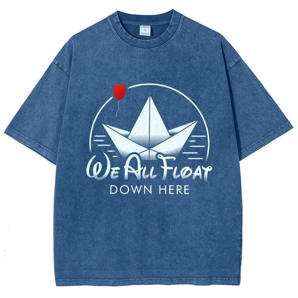 We All Float Vintage Distressed T-shirt