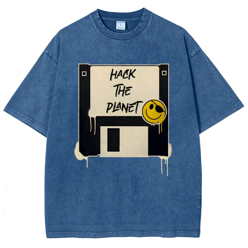 Hack The Planet Vintage Distressed T-shirt