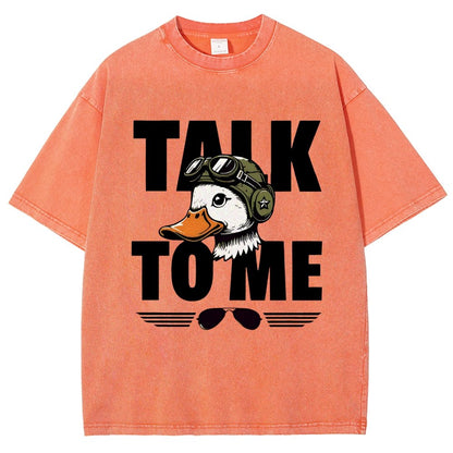 Talk To Me. Vintage Distressed T-shirt