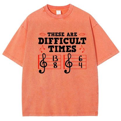 These Are Difficult Times Vintage Distressed T-shirt