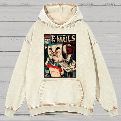 Scary E-Mails Vintage Distressed Hoodie