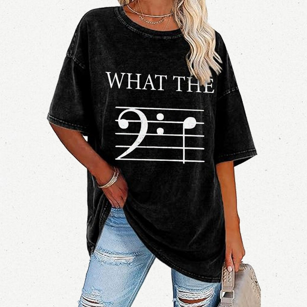 What The F (Bass) Vintage Distressed T-shirt