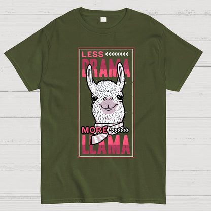 Less Drama More Llama Geek T-Shirt