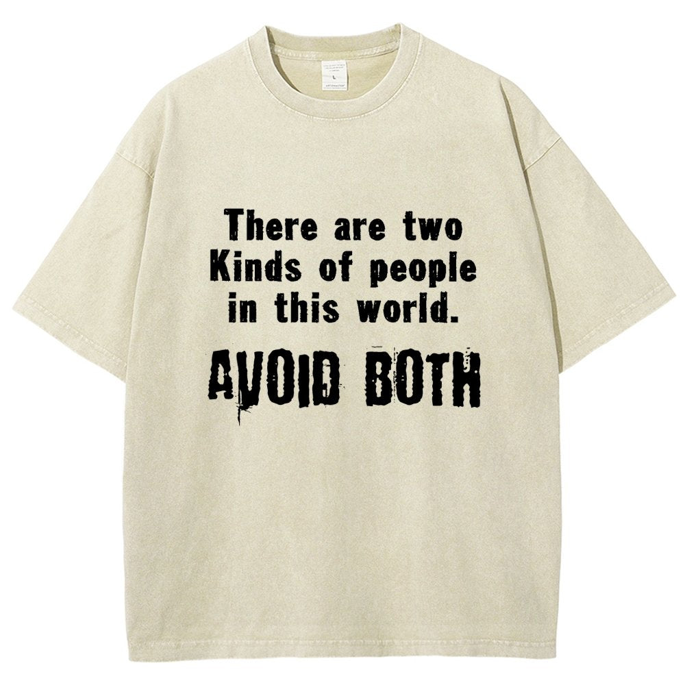 There Are Two Kinds Of People In This World Vintage Distressed T-shirt