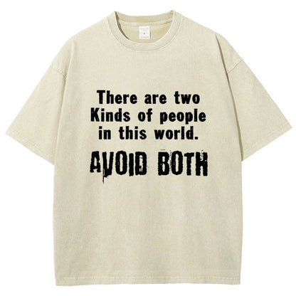 There Are Two Kinds Of People In This World Vintage Distressed T-shirt