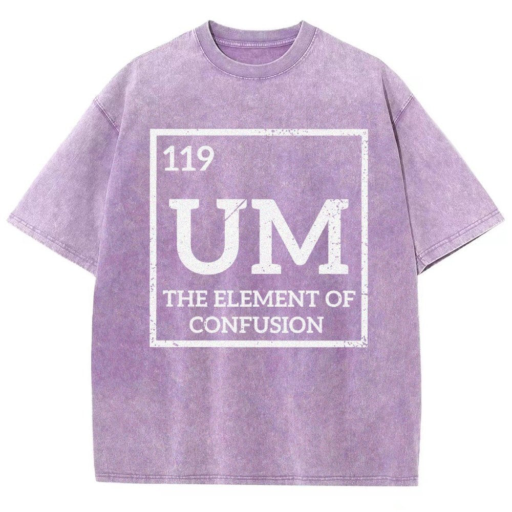 Um The Element Of Confusion Vintage Distressed T-shirt