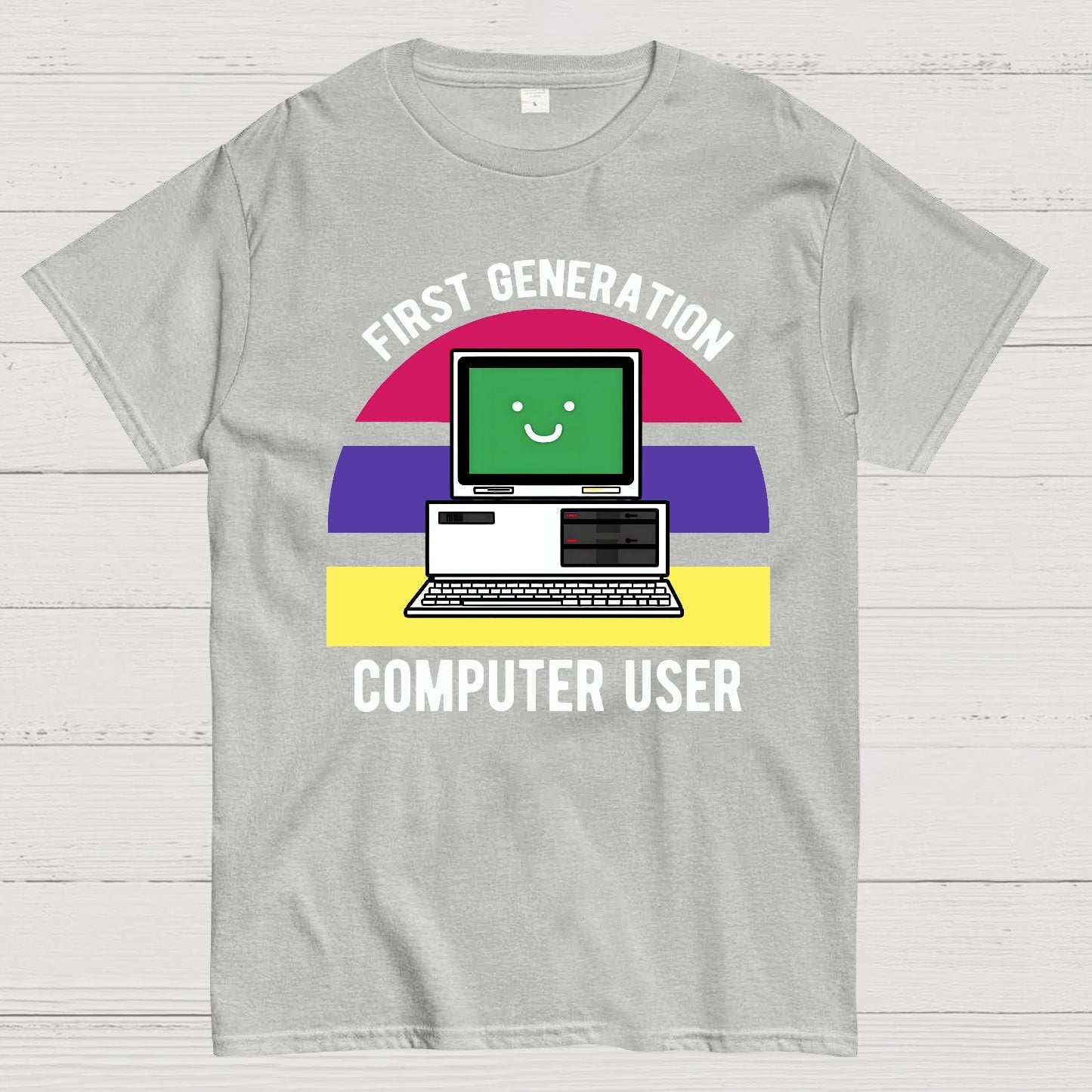 First Generation Computer User Geek T-Shirt
