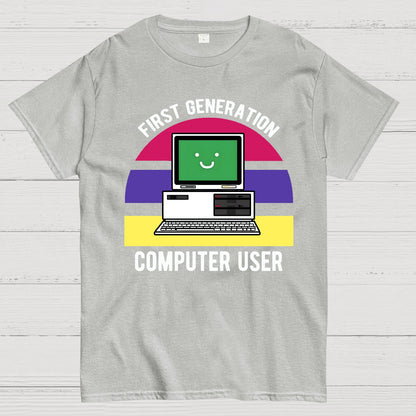 First Generation Computer User Geek T-Shirt
