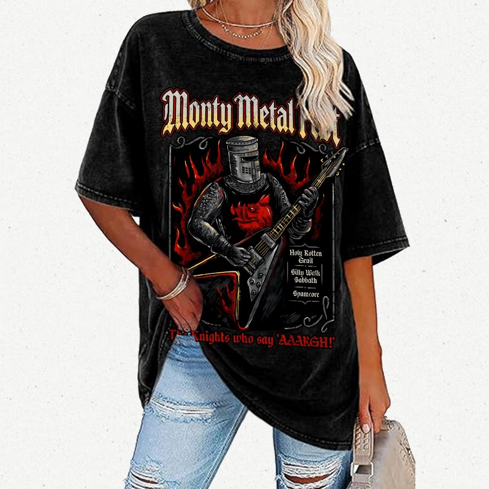 Monty Metal Fest Vintage Distressed T-shirt