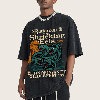 Buttercup & the Shrieking Eels at Harmonyfest Vintage Distressed T-shirt