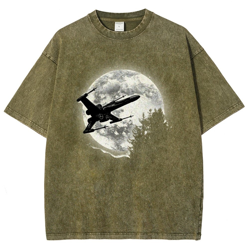 Moonlight Fighter Vintage Distressed T-shirt