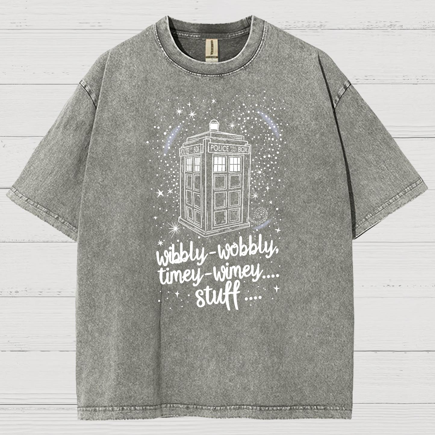 Wibbly wobbly timey wimey Christmas Vintage Distressed T-shirt