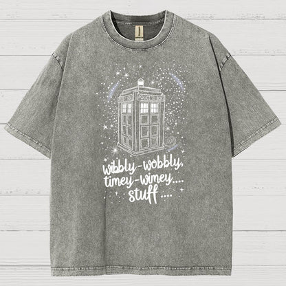 Wibbly wobbly timey wimey Christmas Vintage Distressed T-shirt