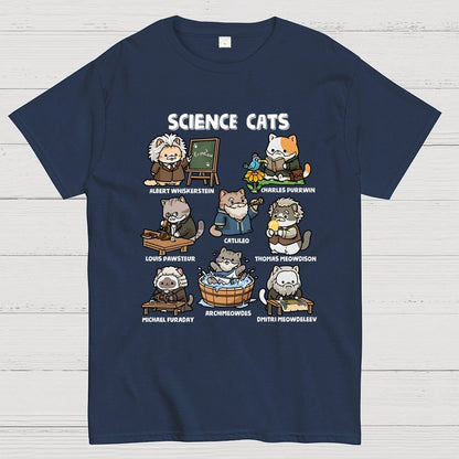 Science Cats Geek T-Shirt