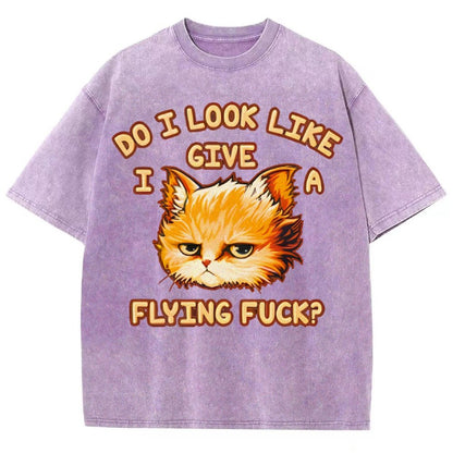 Do I Look Like I Give A Flying Fvck Vintage Distressed T-shirt