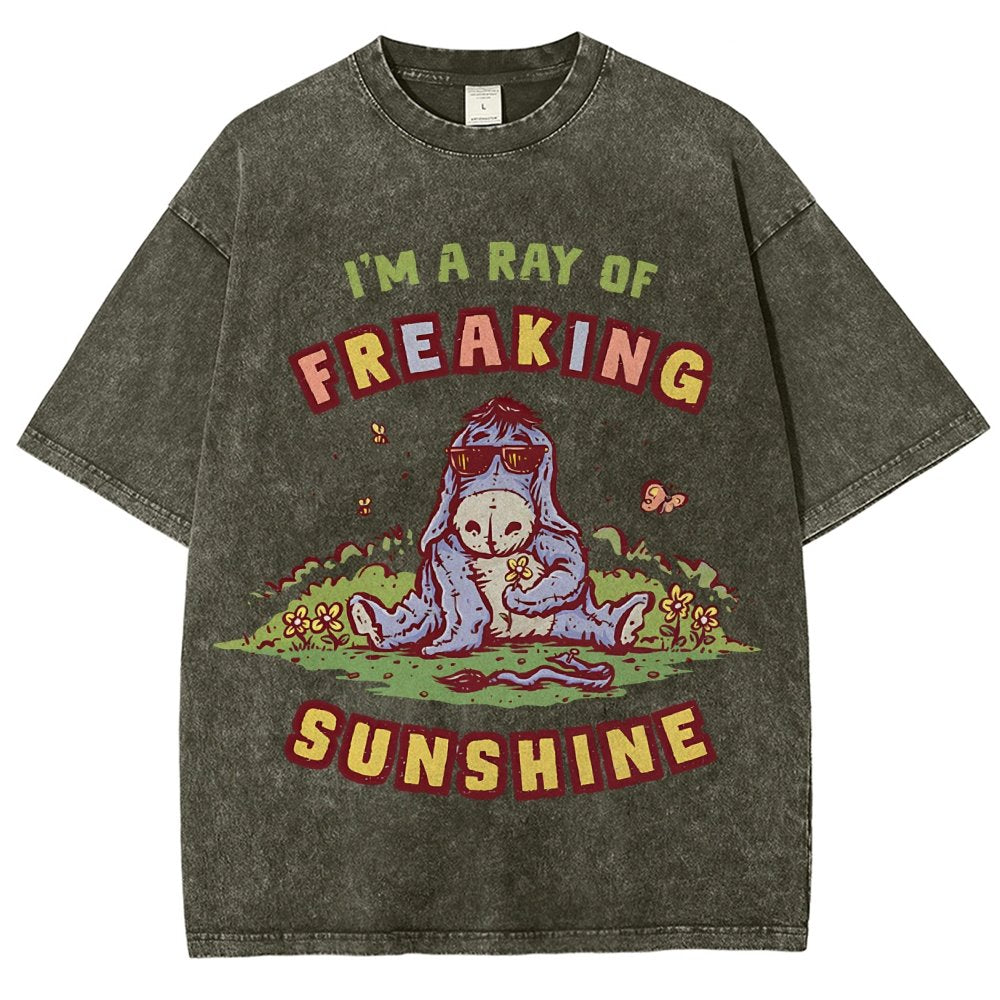 A Freaking Ray Of Sunshine Vintage Distressed T-shirt