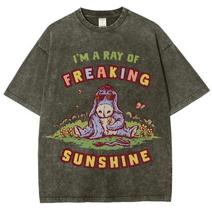 A Freaking Ray Of Sunshine Vintage Distressed T-shirt
