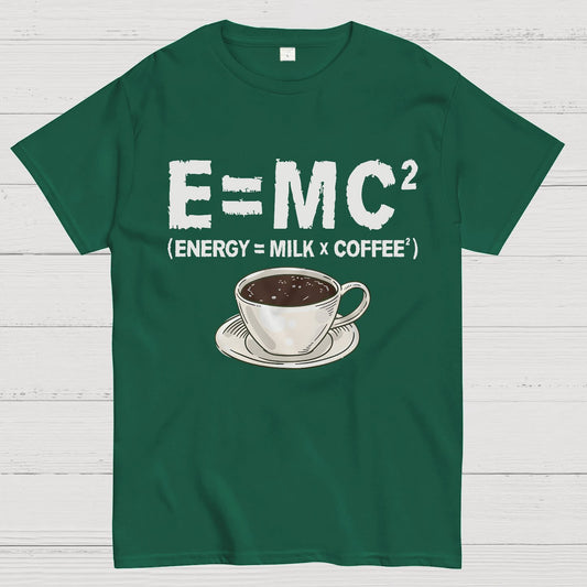 Funny Energy milk coffee science Geek T-Shirt