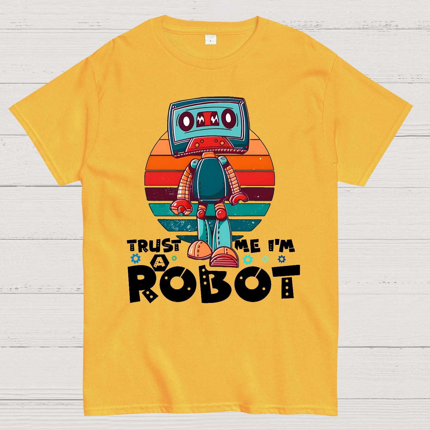 Trust Me I'm A Robot Funny Robotic Sci Fi Vintage Geek T-Shirt
