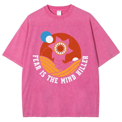 Fear Is The Mind Killer - Vintage Distressed Retro Scifi Vintage Distressed T-shirt