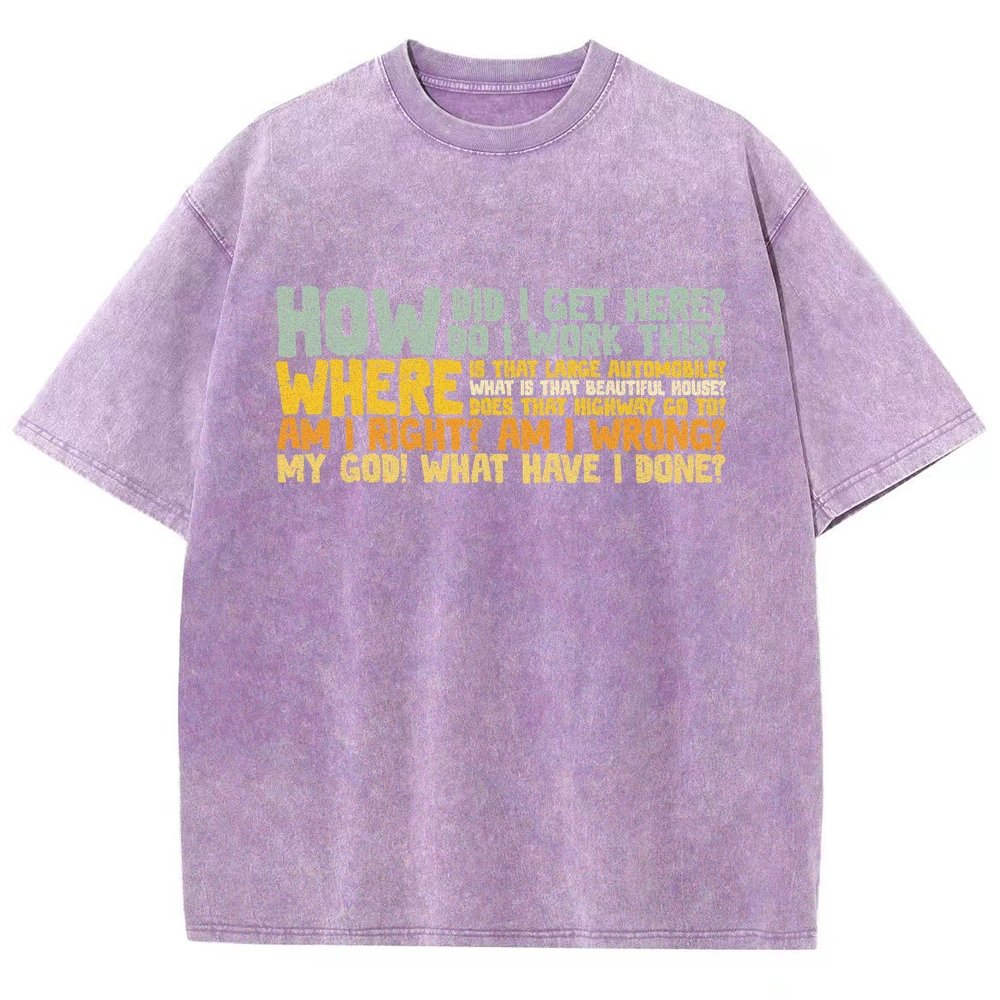 How Did I Get Here Vintage Distressed T-shirt