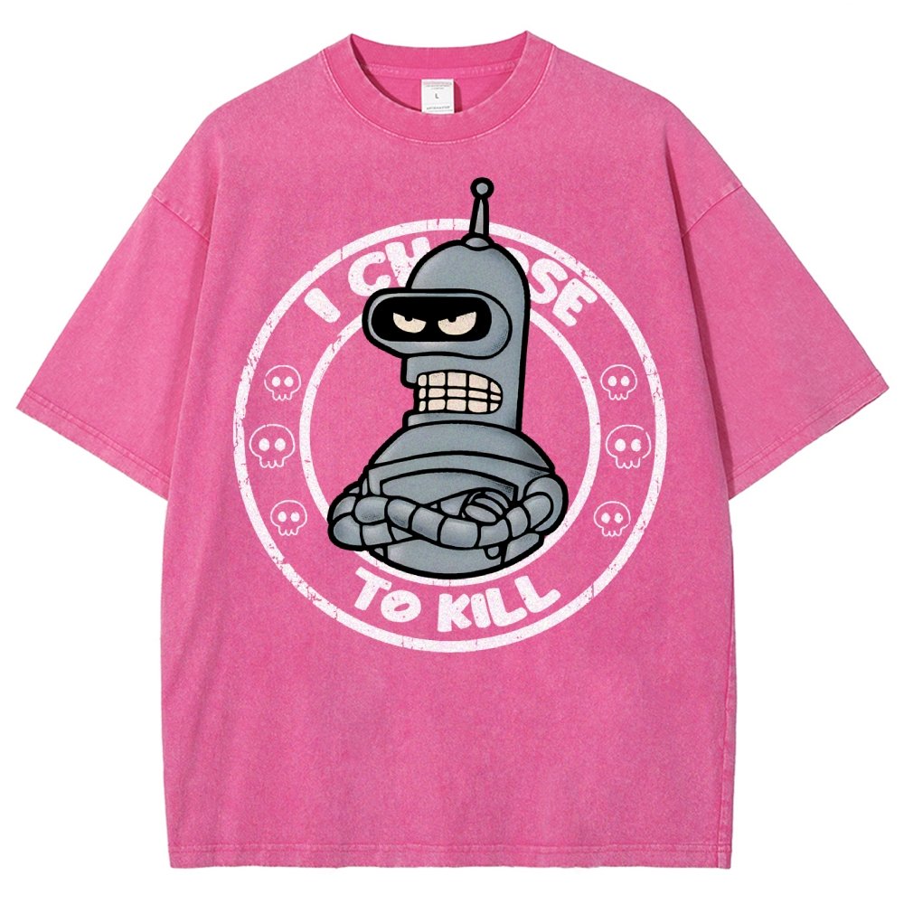 I Choose To Kill Vintage Distressed T-shirt