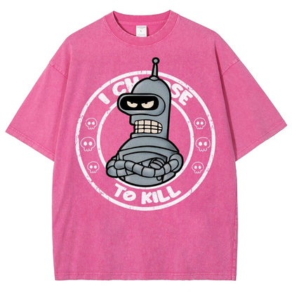 I Choose To Kill Vintage Distressed T-shirt