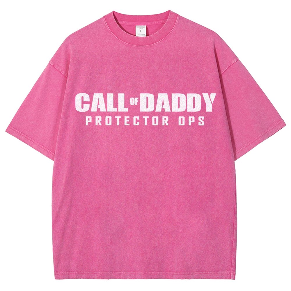 Gamer Dad Call of Daddy Vintage Distressed T-shirt