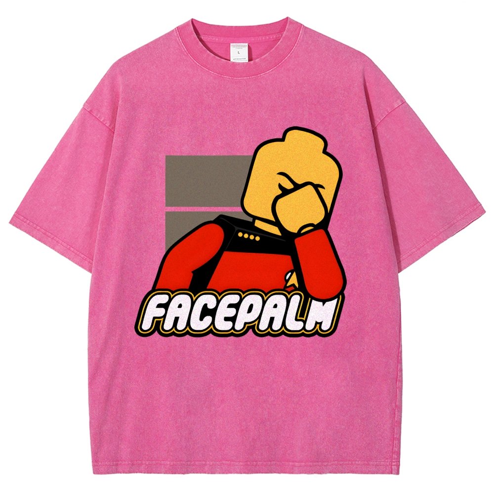 Facepalm Vintage Distressed T-shirt
