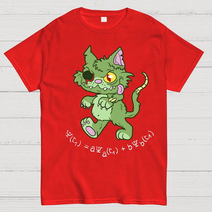 Schrödinger's Zombie Cat Geek T-Shirt