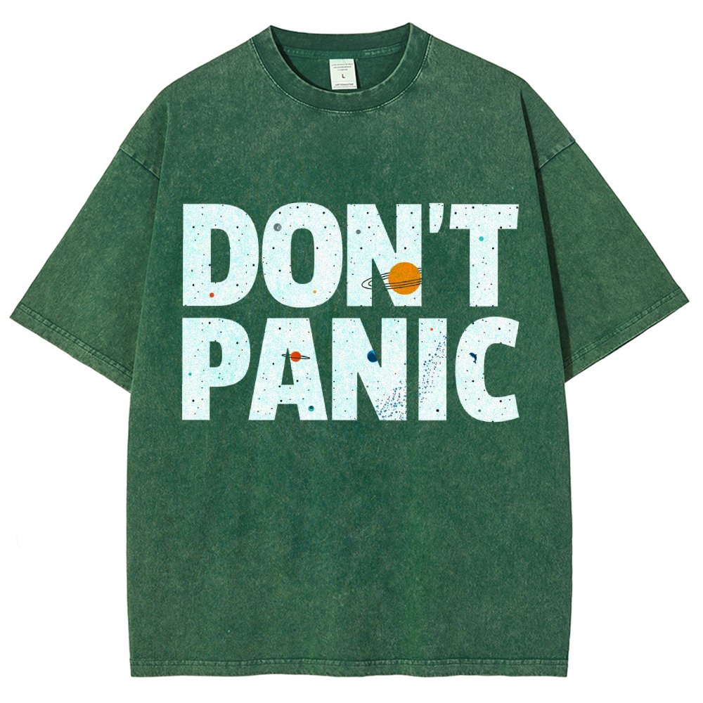 Don't Panic Vintage Distressed T-shirt
